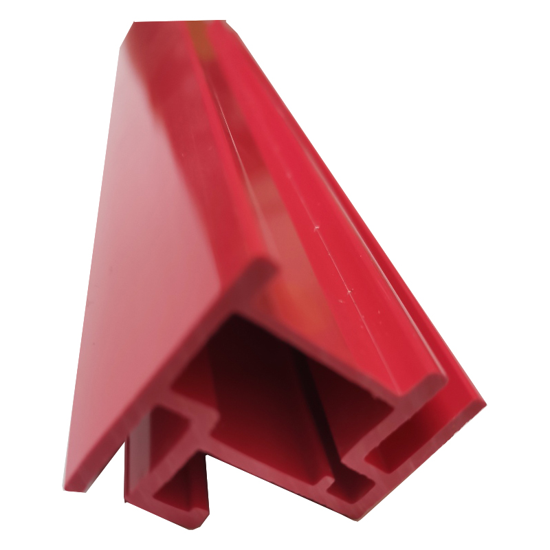 profil en plastique fait sur commande couleur rouge cadres photo en PVC bande section en plastique